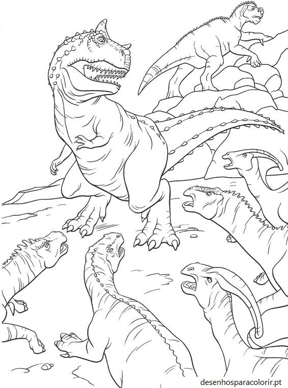 Desenhos de dinossauros 39